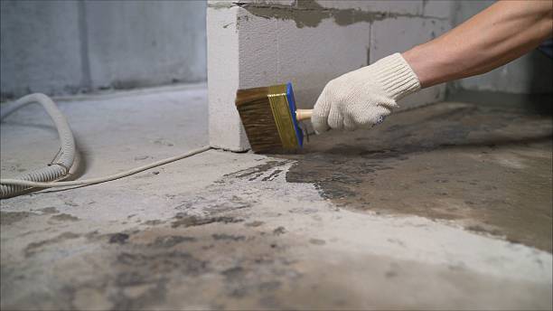 Crawl space vapor barrier installation in New Washington, OH